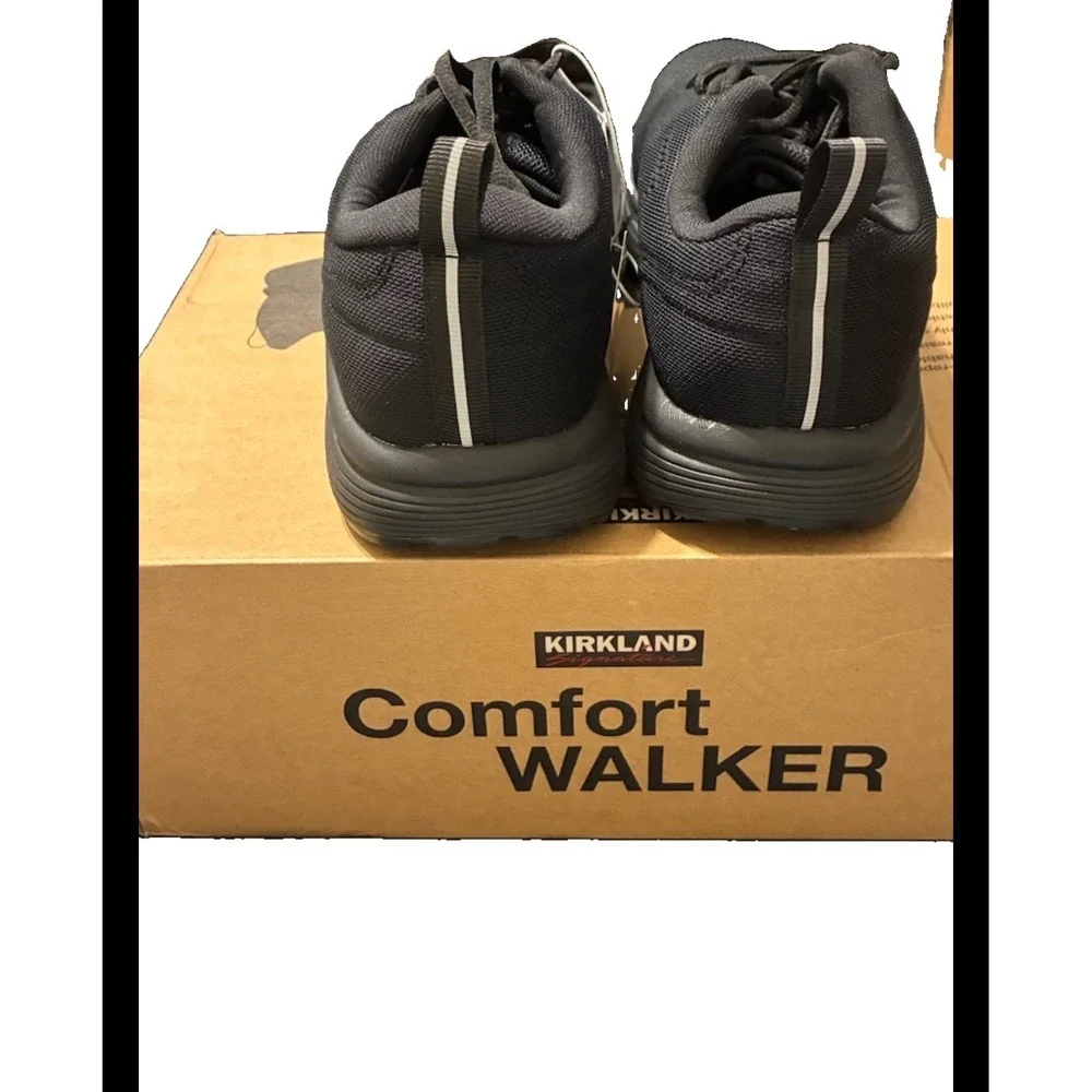 Kirkland Signature Comfort Walker Mens 9.5 Black Mesh Athletic Walking Shoes